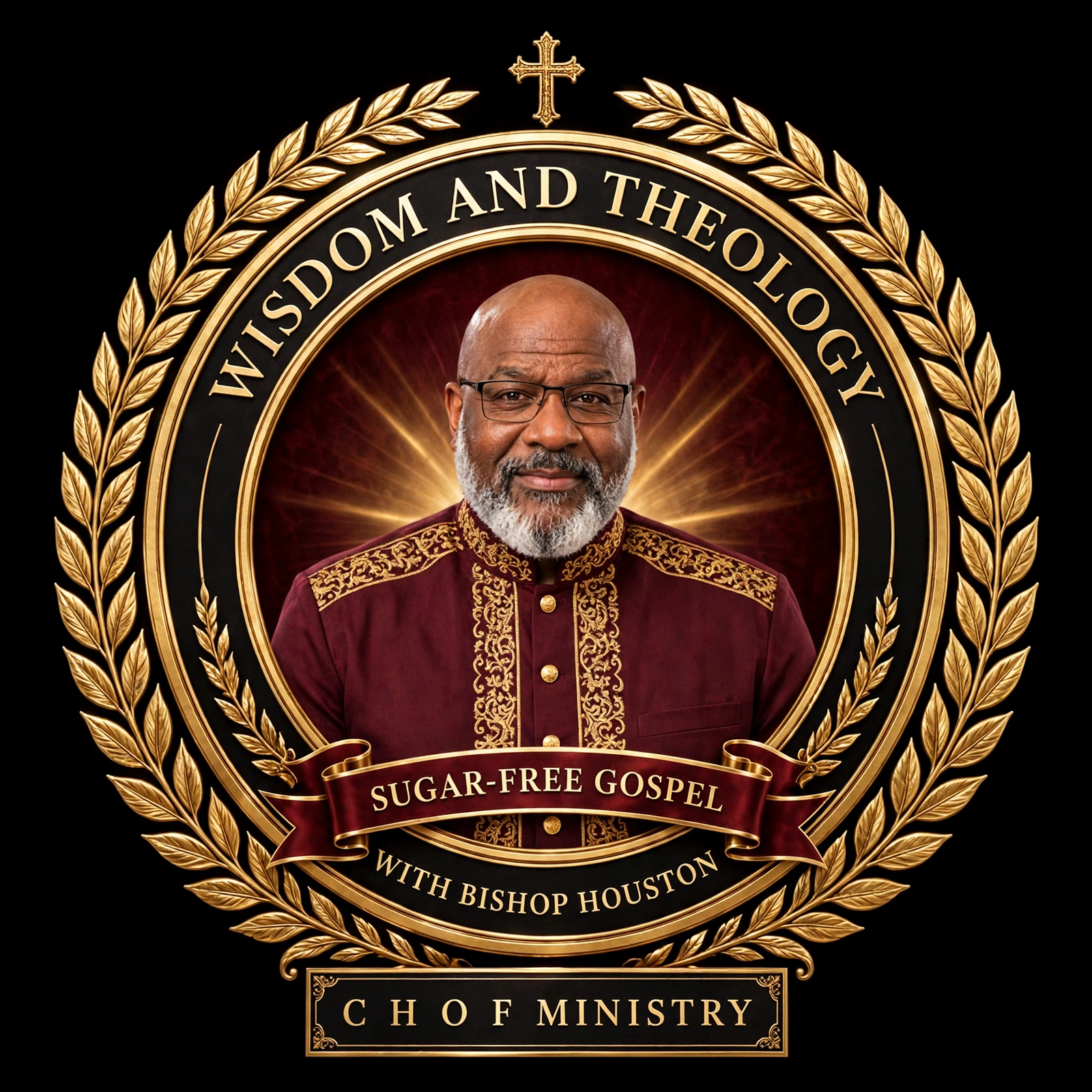 Wisdom and Theology with Bishop Houston™ official portrait seal